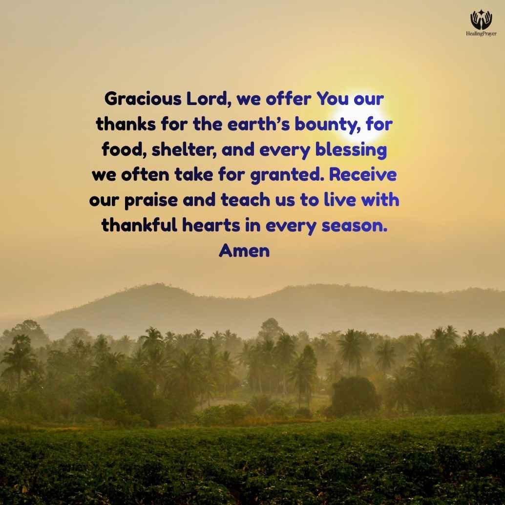 A Form of Thanksgiving for the Blessings of Harvest