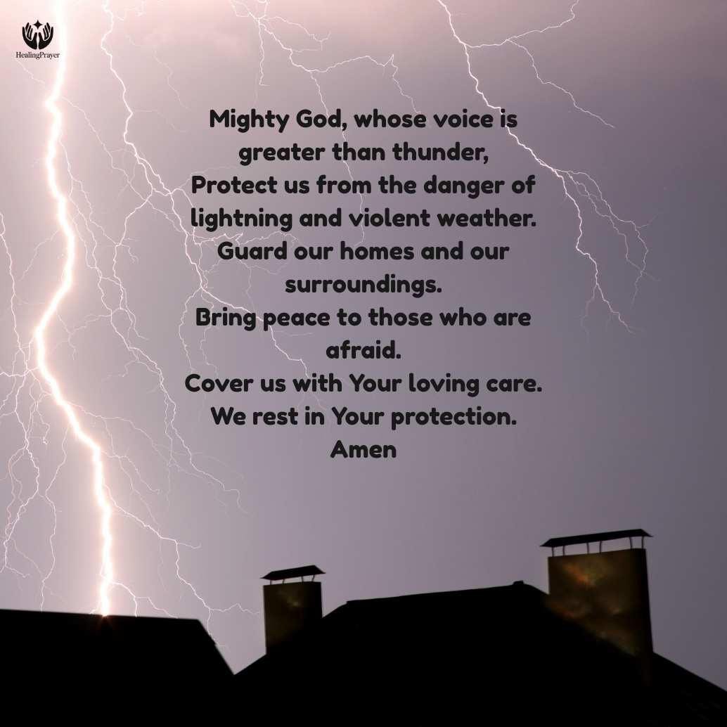 A Prayer Against Thunderstorms and Lightning