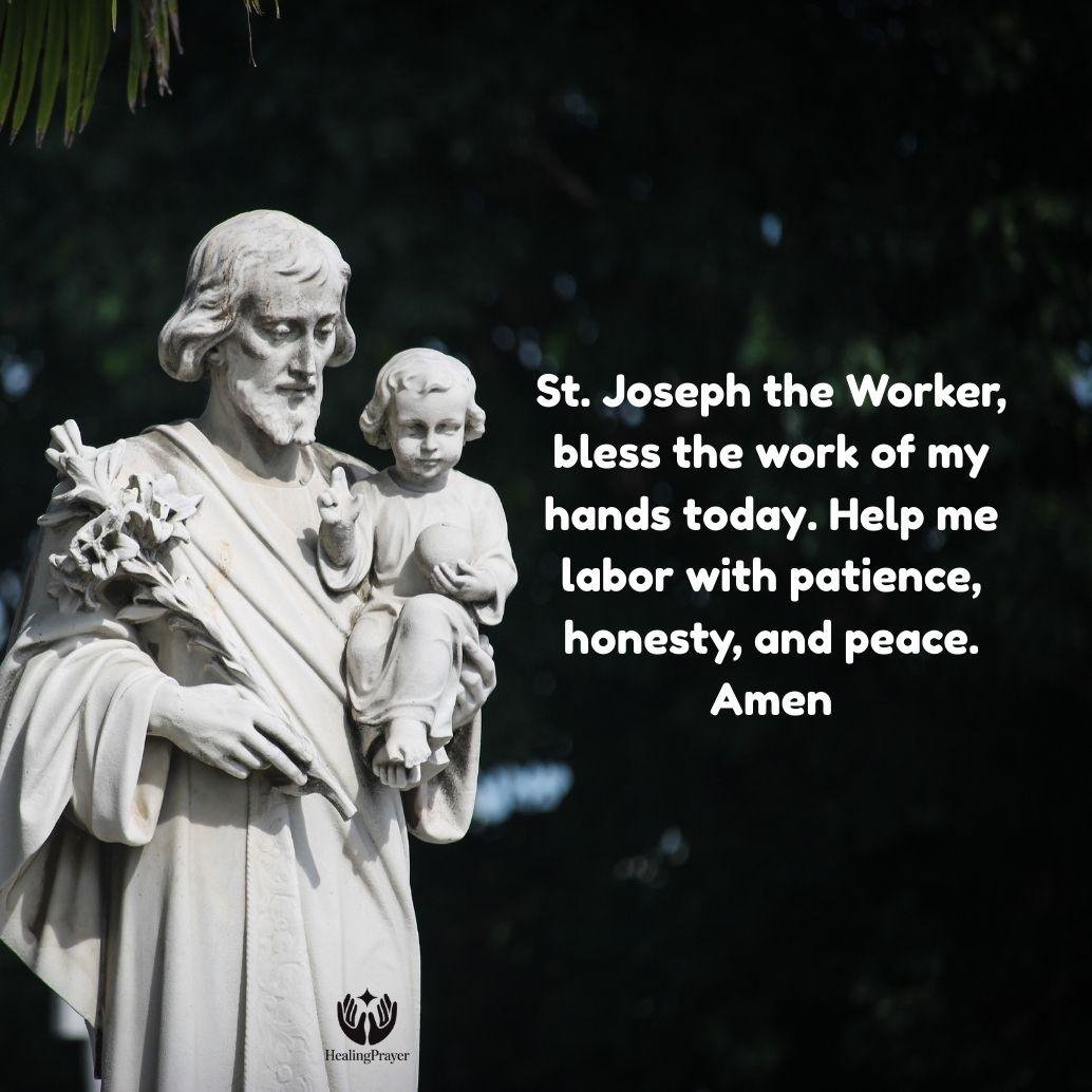 A Prayer to St. Joseph Before Work