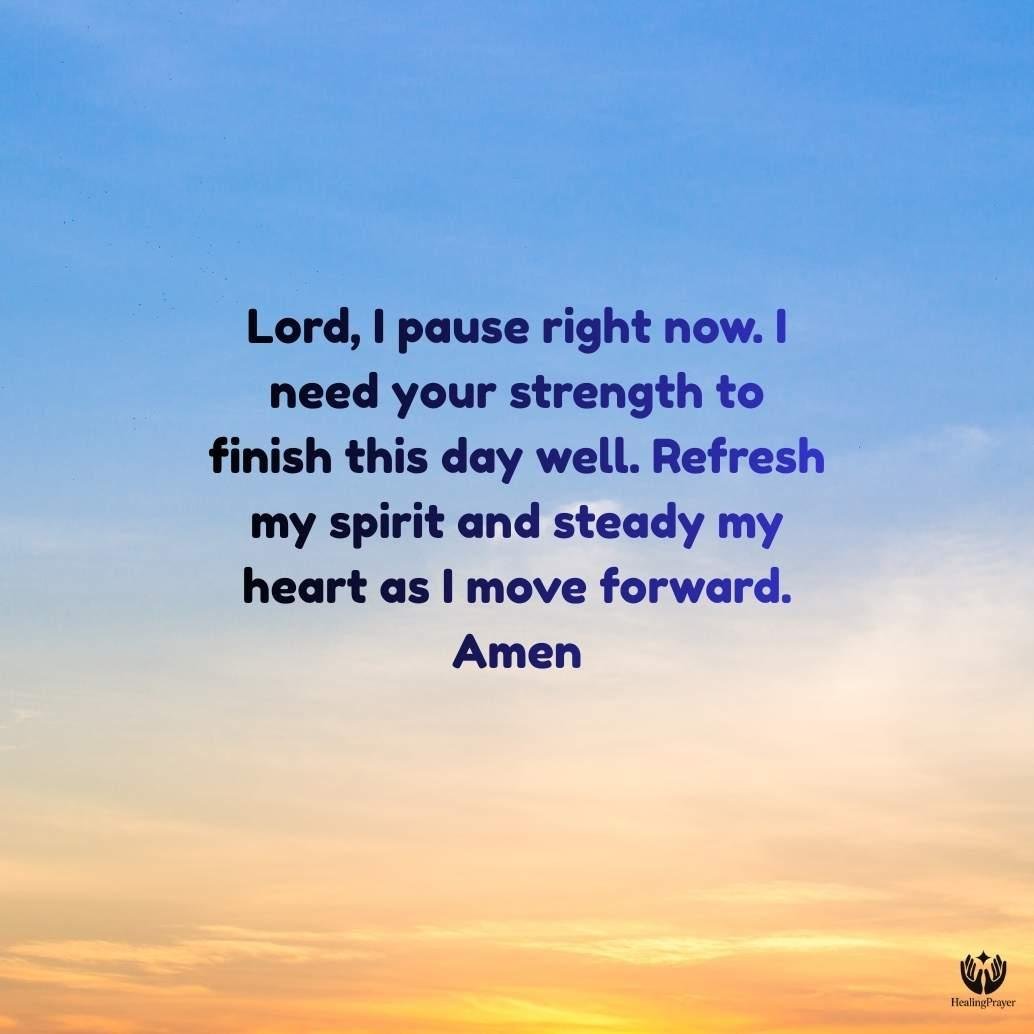 A Short Midday Prayer When Energy Runs Low