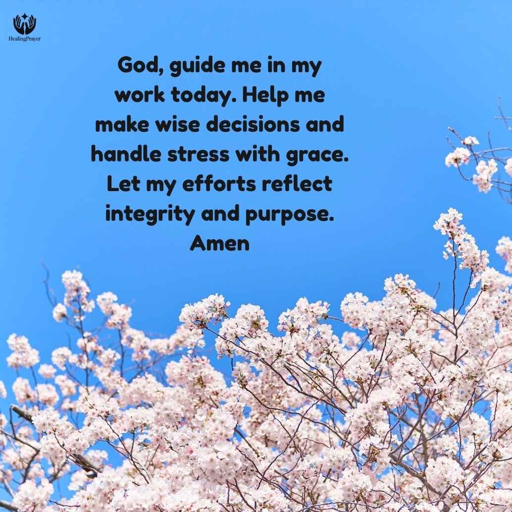 A Wednesday Prayer for Work Stress and Decisions