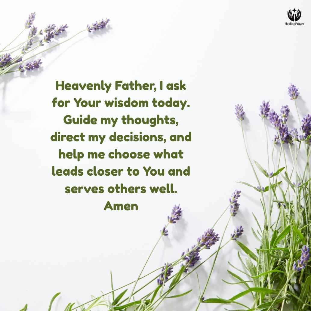 Catholic Morning Prayer for Guidance and Wisdom