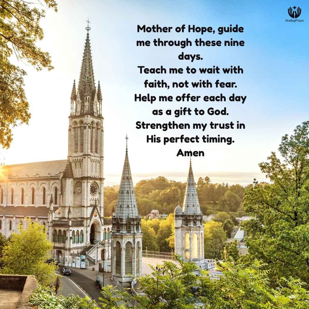 Day-by-Day Structure of the Lourdes Novena