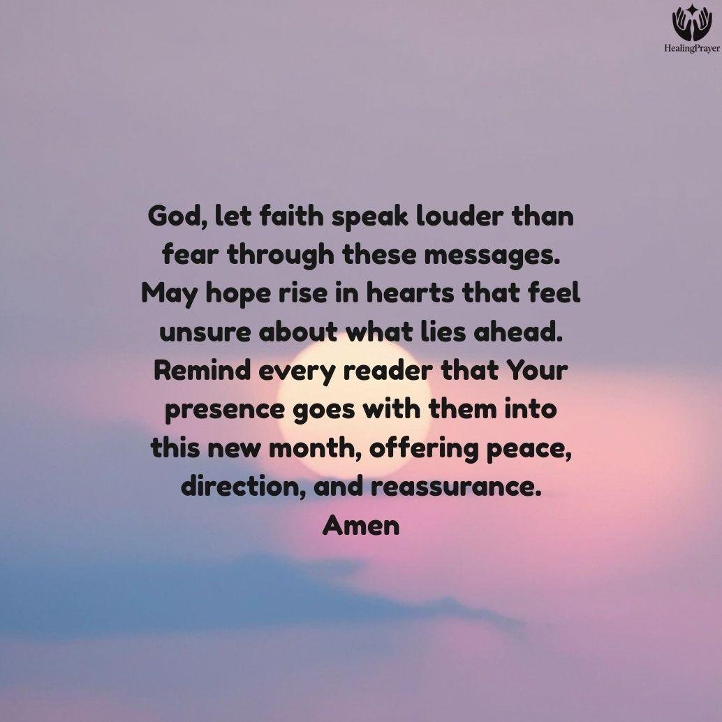 Faith-Filled Happy New Month Messages with Hope
