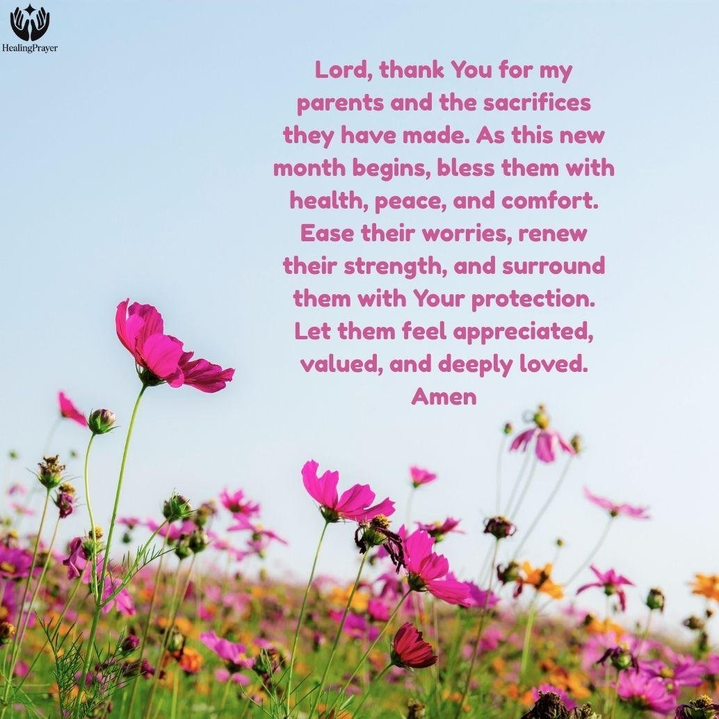 Happy New Month Messages for Parents (Mom & Dad)