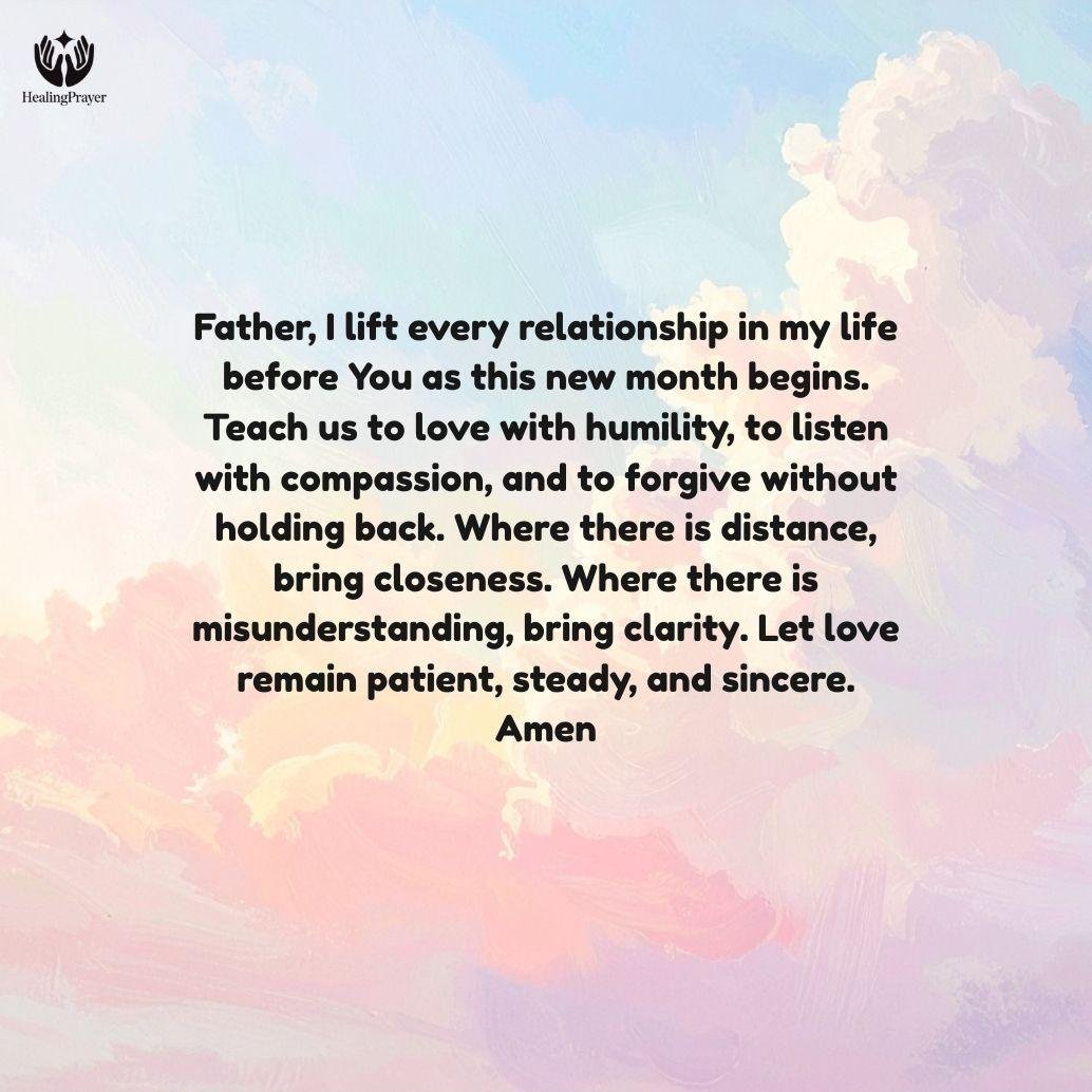 Happy New Month Prayer for Love, Marriage, and Relationships