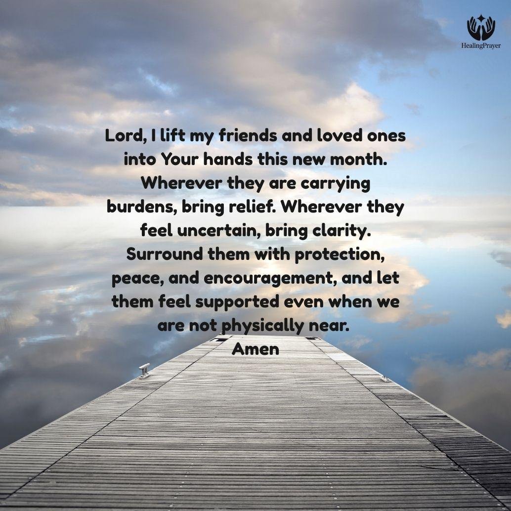 Happy New Month Prayers for Friends and Loved Ones