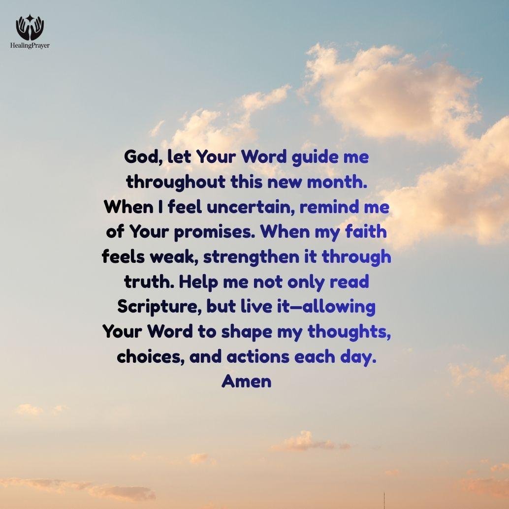 Happy New Month Prayers with Bible Verses