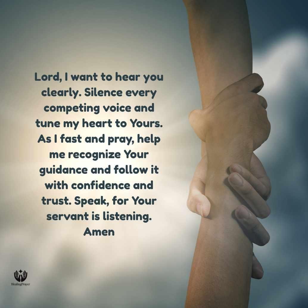 Hearing God’s Voice Clearly in a Season of Fasting