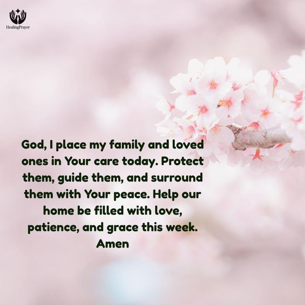 Monday Morning Prayer for Family and Loved Ones