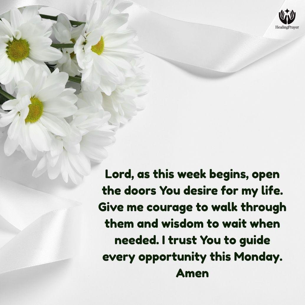 Monday Prayer for New Opportunities and Open Doors