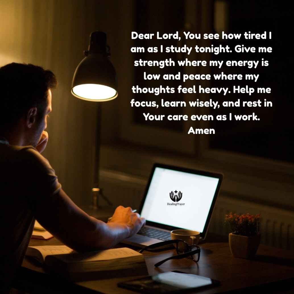 Night Prayer Before Late-Night Study Sessions