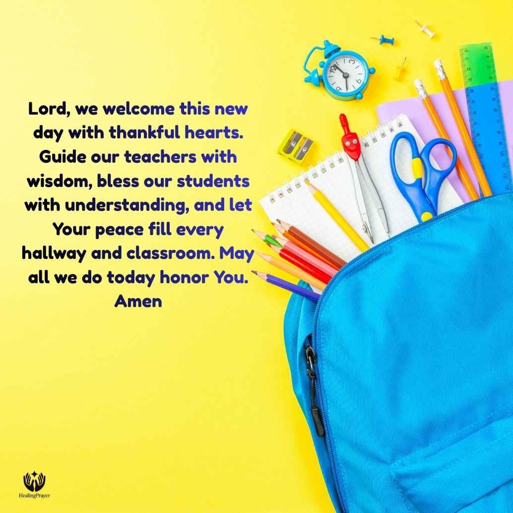 Opening Prayer for a School Day