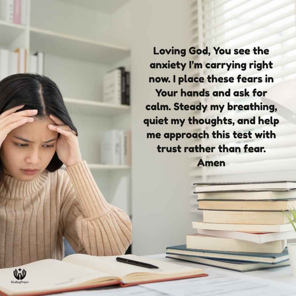 Prayer Before a Test When You Feel Anxious