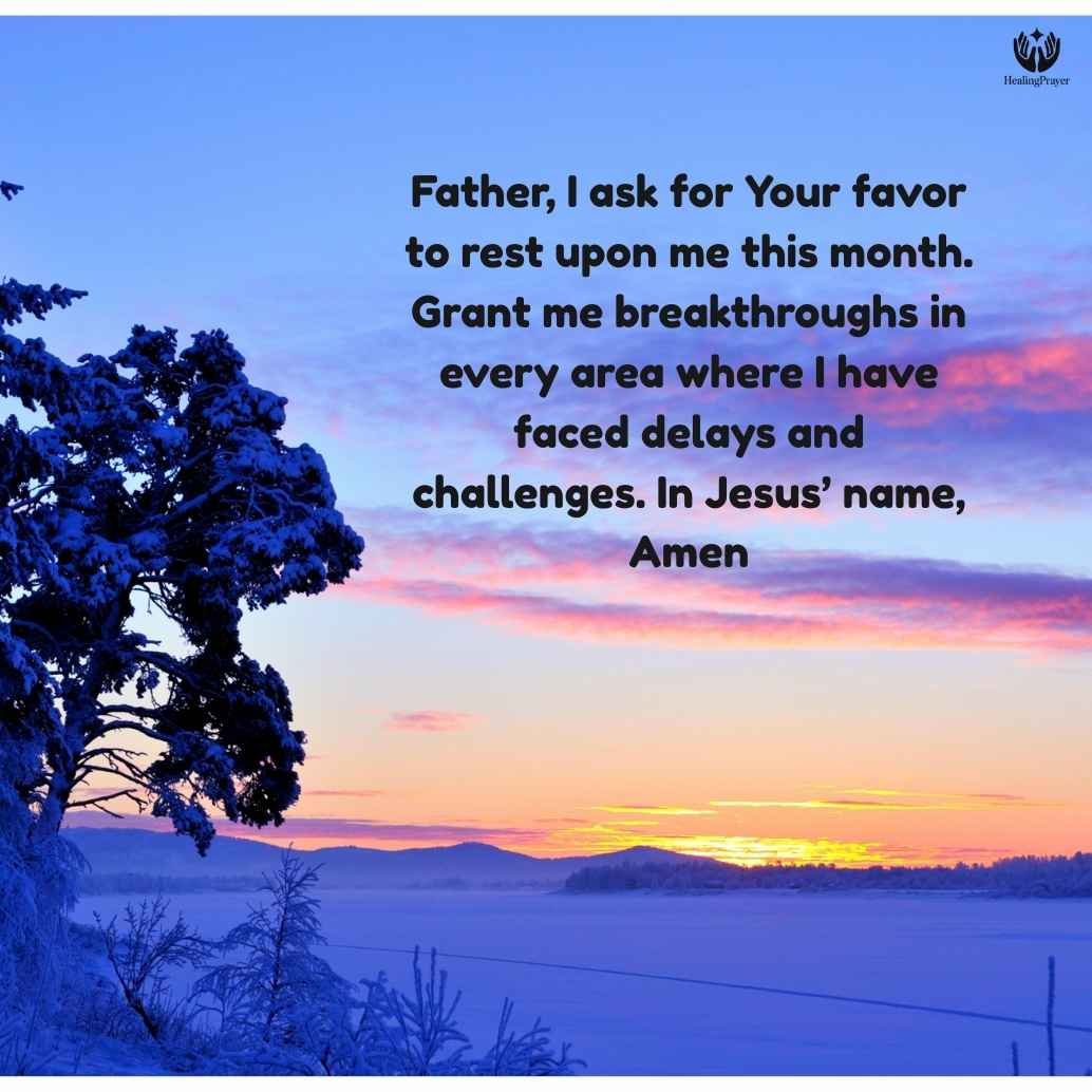 Prayer for Breakthrough and Favor in February