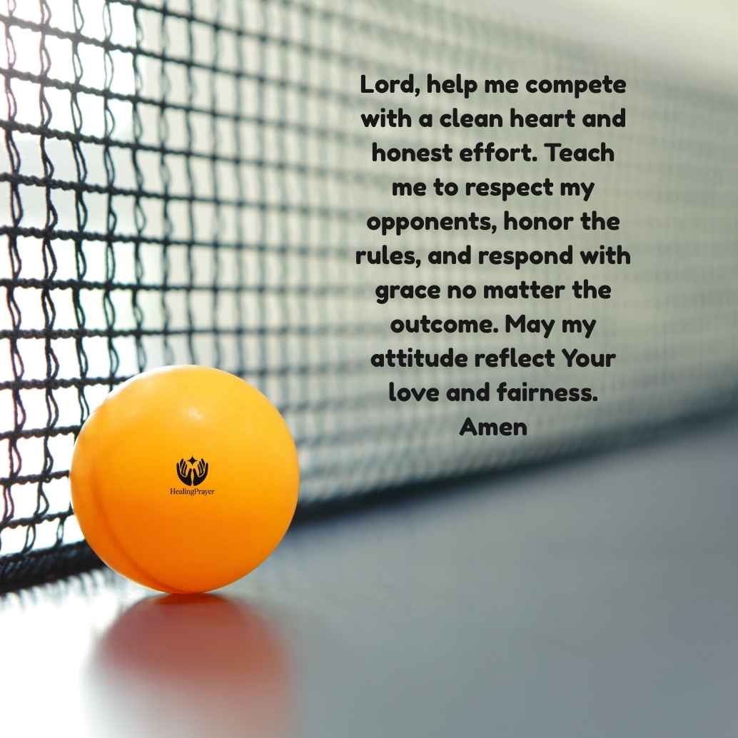 Prayer for Fair Play and Sportsmanship