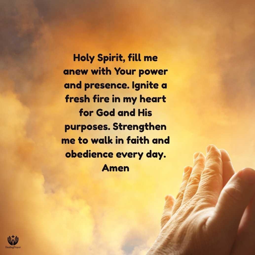 Prayer for Fresh Fire of the Holy Spirit