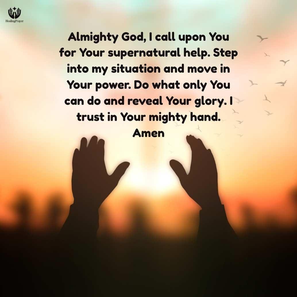 Prayer for God’s Supernatural Intervention