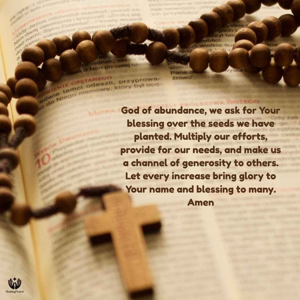 Prayer for Harvest Blessing and Increase
