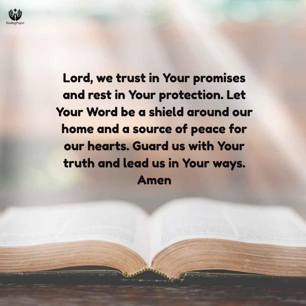 Prayer for house blessing and protection Bible verse
