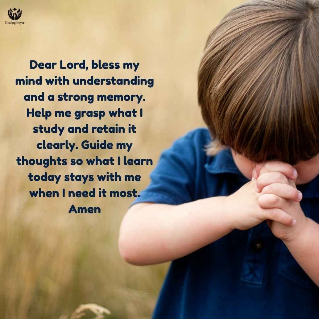 Prayer for Memory, Understanding, and Retention