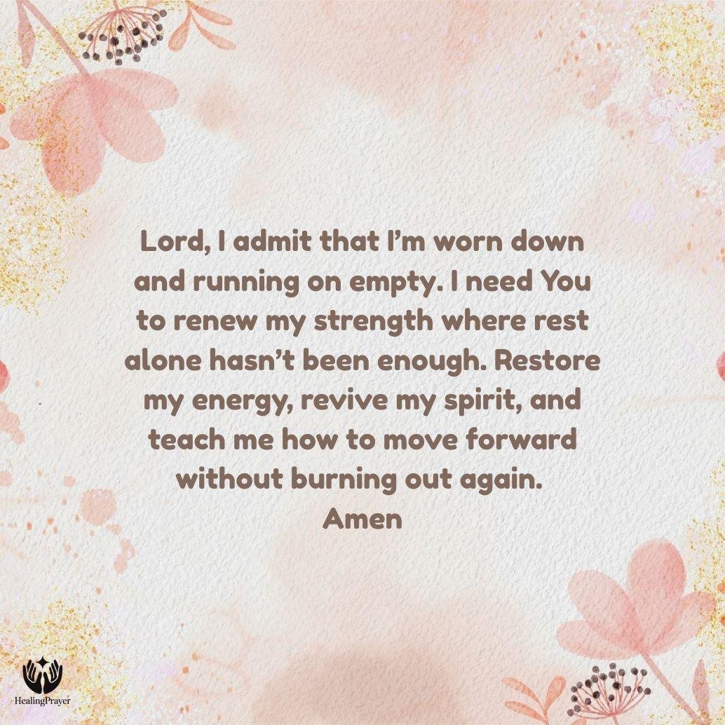 Prayer for Motivation When You Feel Tired and Burnt Out