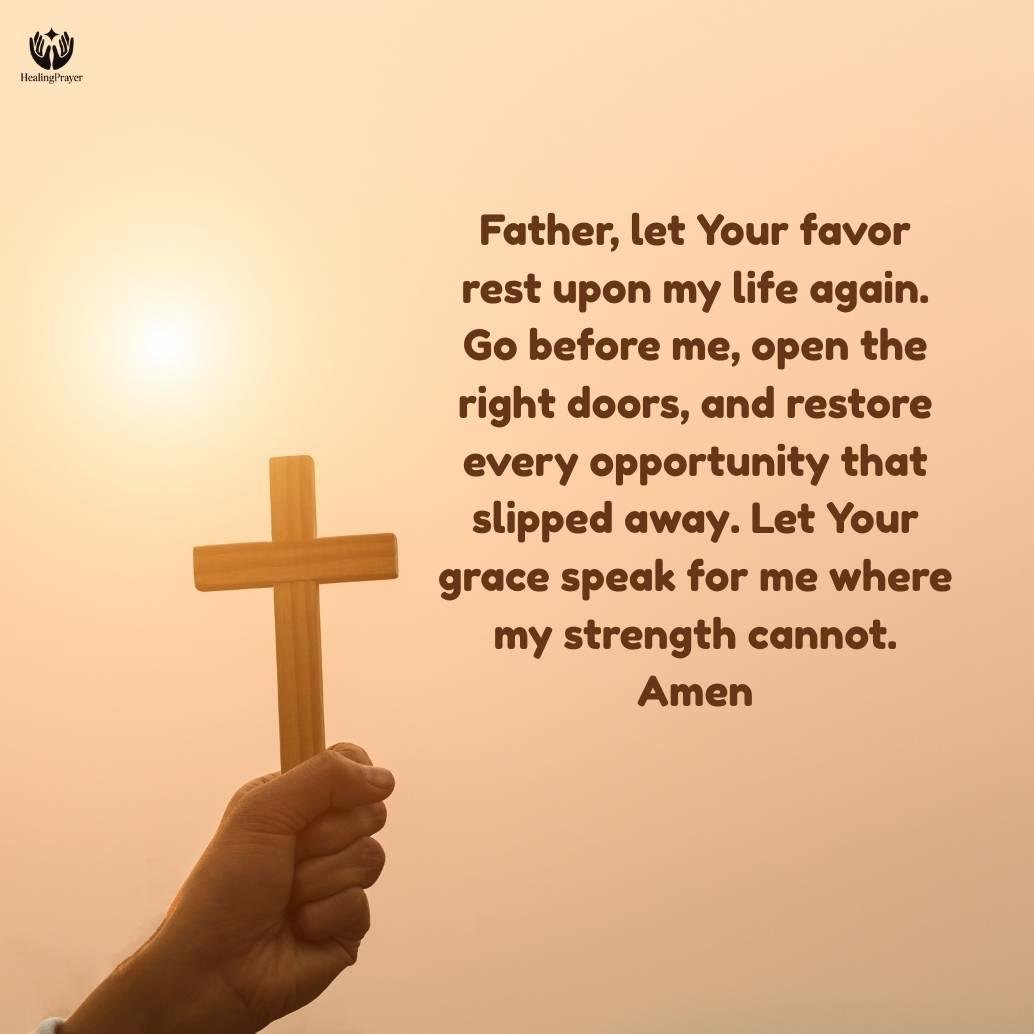 Prayer for Restoration of Divine Favor