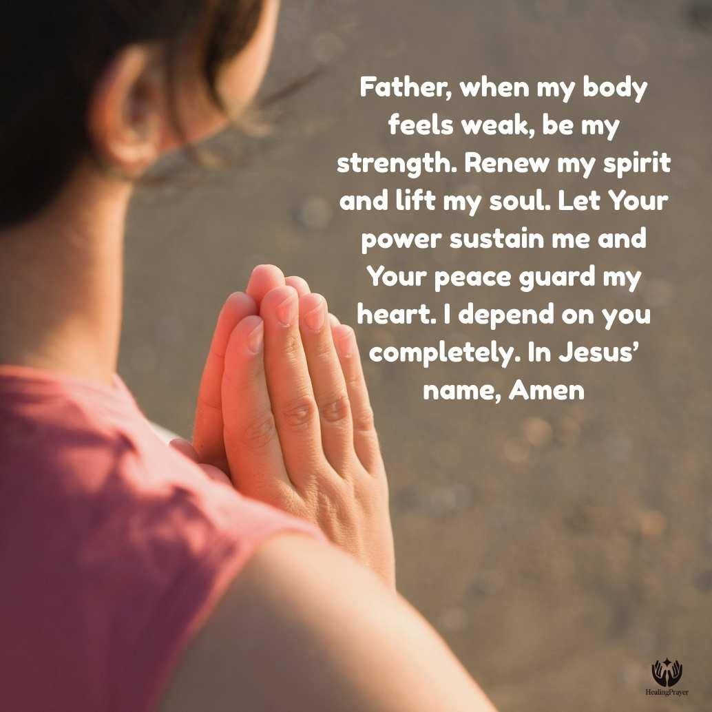 Prayer for Strength When the Body Is Weak