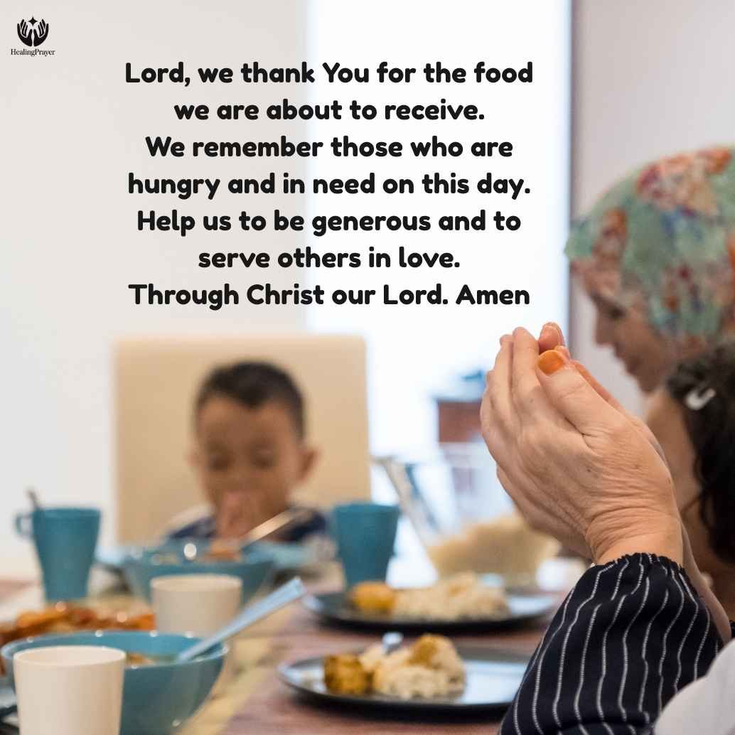 Prayer for the Poor and Hungry Before Meals