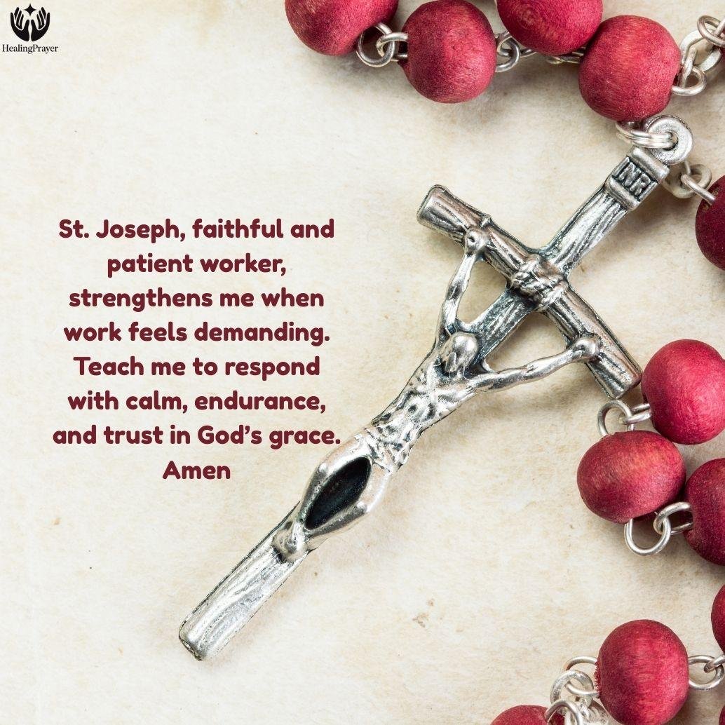 Prayer to St. Joseph for Strength and Patience at Work