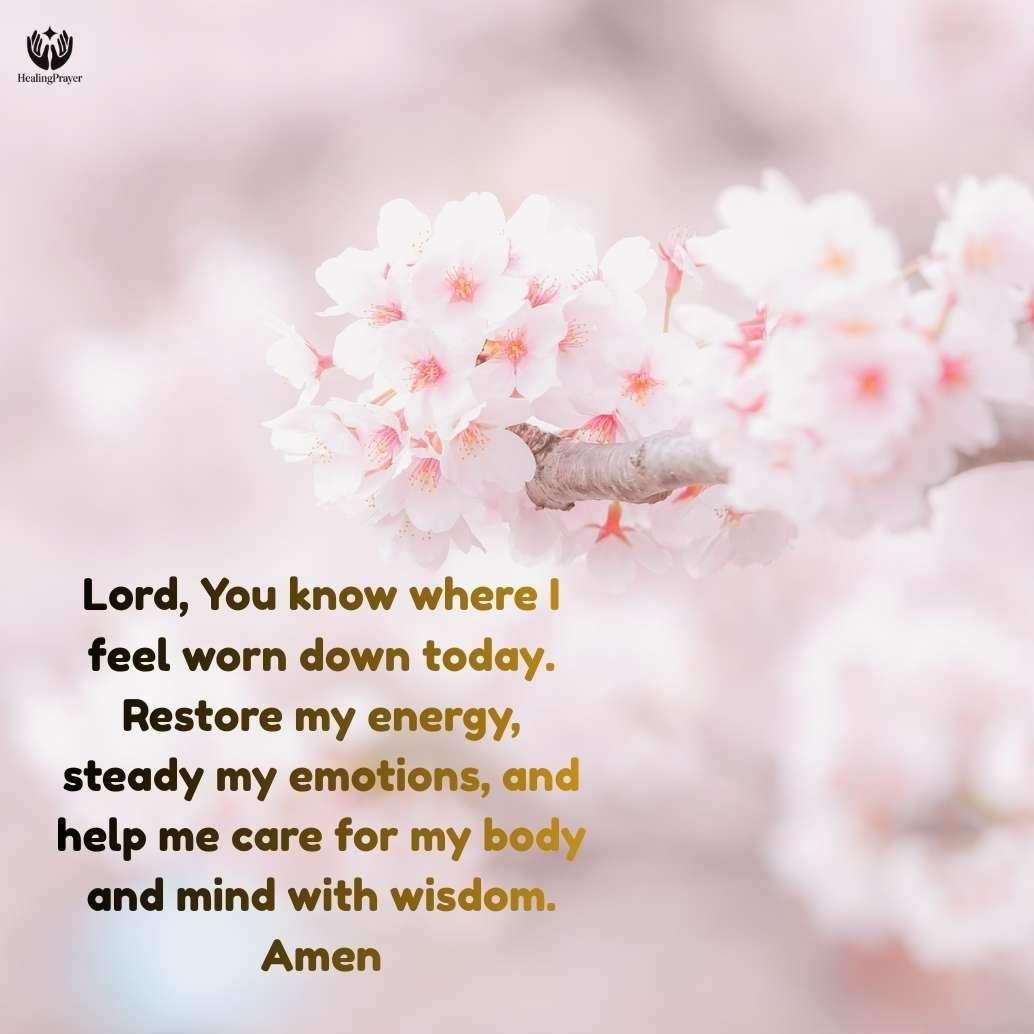 Praying for Health, Energy, and Emotional Balance