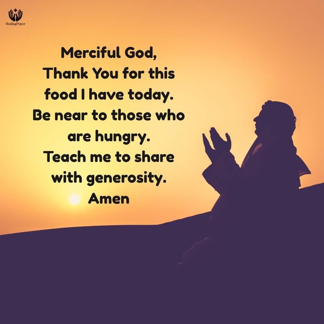 Remembering the Poor in a Mealtime Prayer