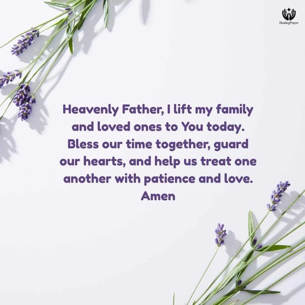 Saturday Morning Prayer for Family and Loved Ones