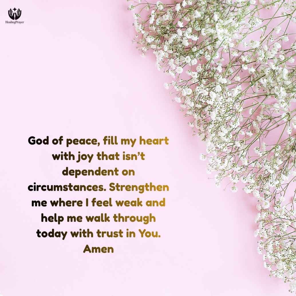 Saturday Morning Prayer for Peace, Joy, and Strength