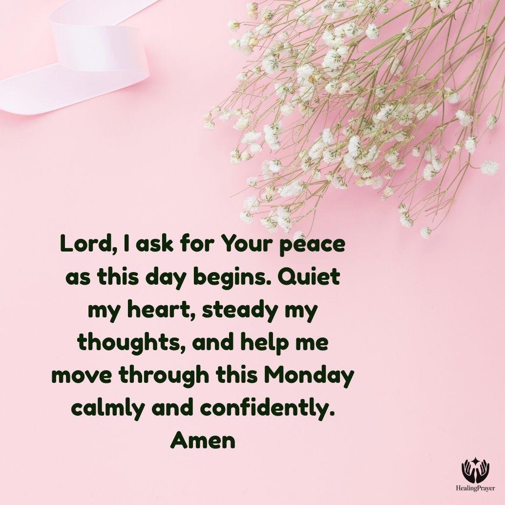 Short Monday Morning Prayer for Peace