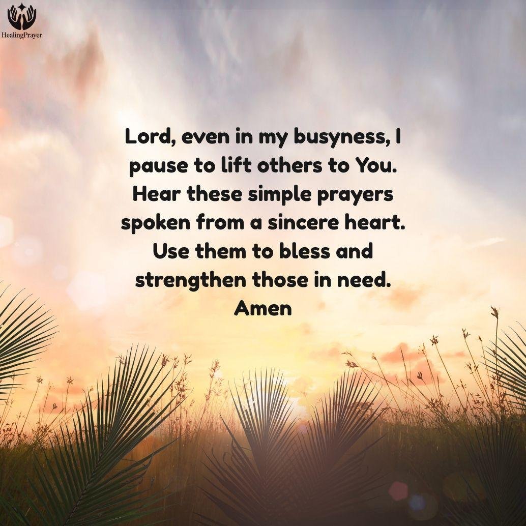 Short Sunday Intercessory Prayers for Busy Mornings