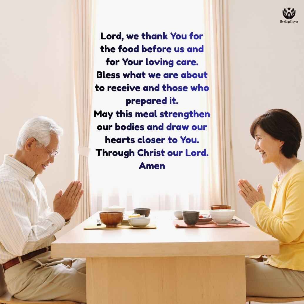 Simple Prayer Before Meal (Catholic)