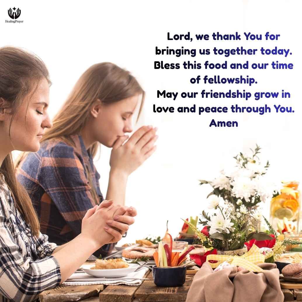 Simple Prayer Before Meal with Friends