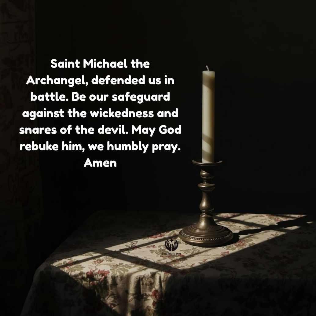 St. Michael Exorcism Prayer (Latin and English)
