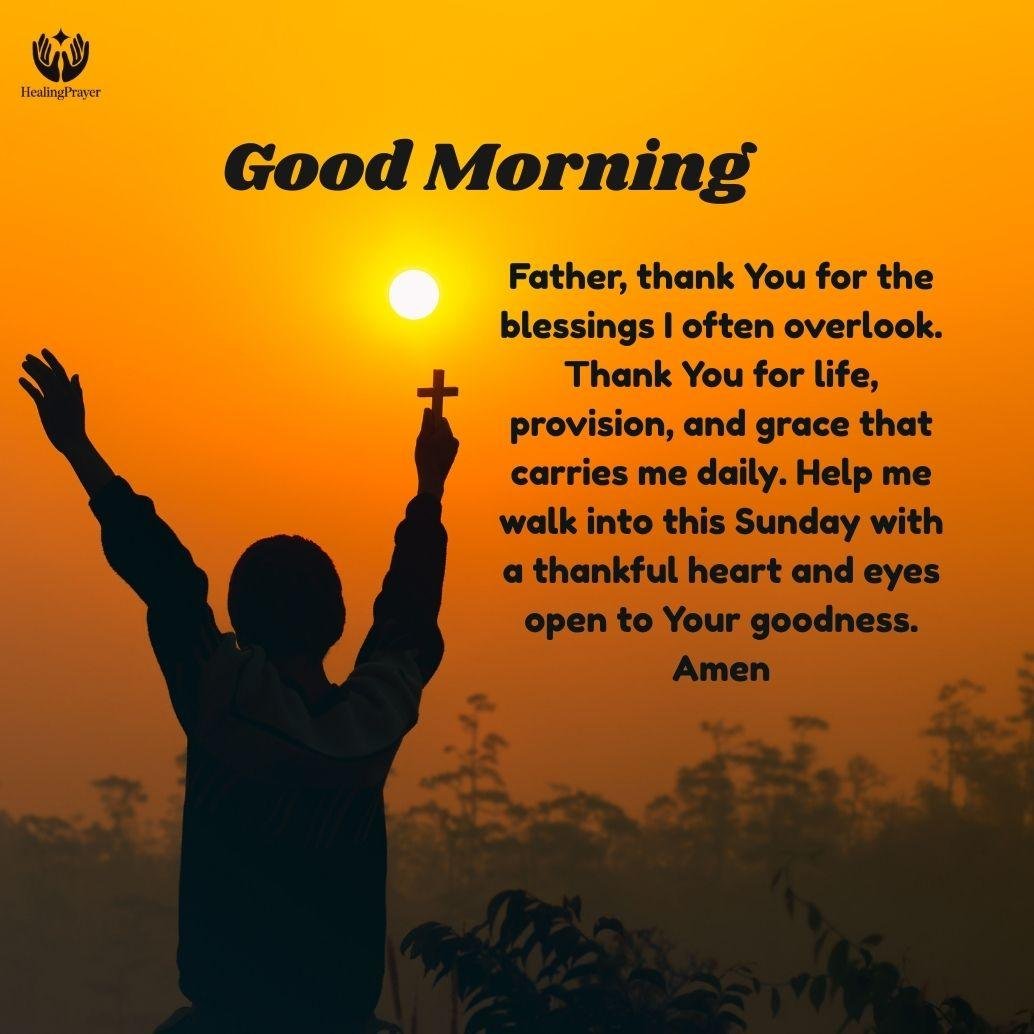 Sunday Morning Prayer for Gratitude and Thanksgiving