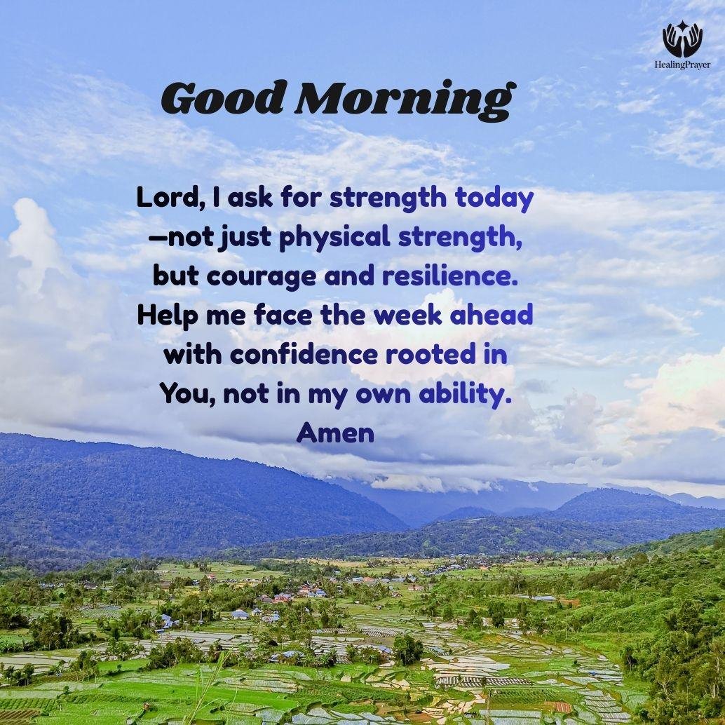 Sunday Morning Prayer for Strength for the Week Ahead