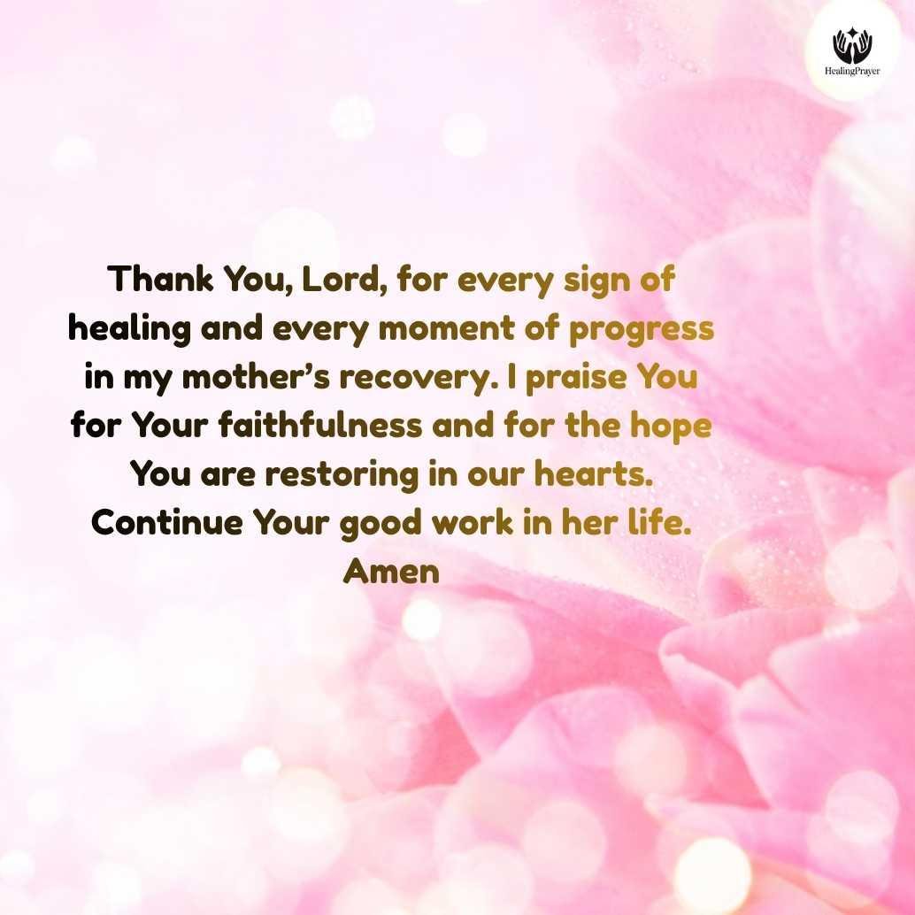Thanksgiving Prayer for Signs of Recovery