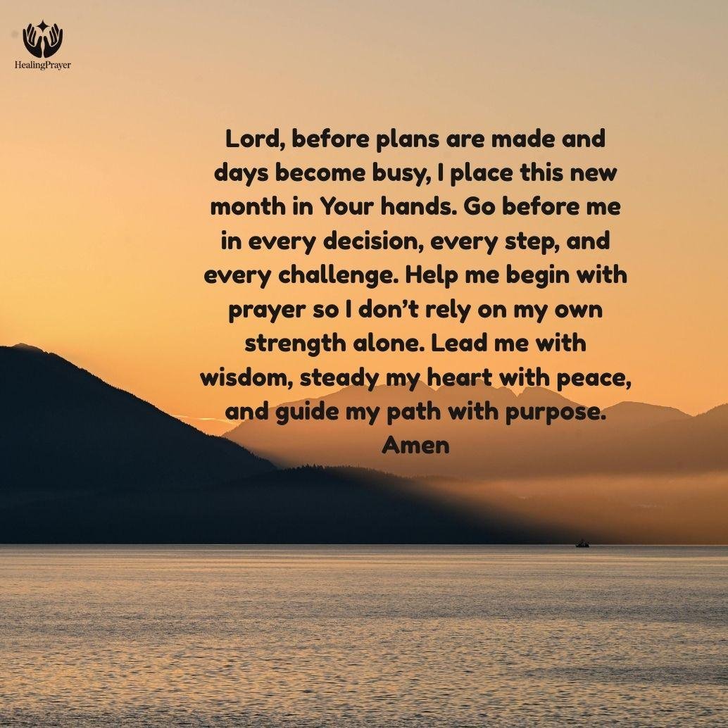 The Power of Starting a New Month with Prayer