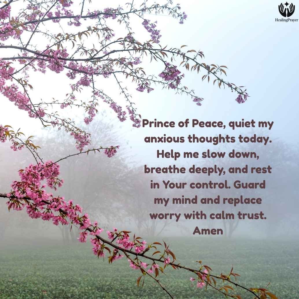 Tuesday Morning Prayer for Peace in a Busy Mind