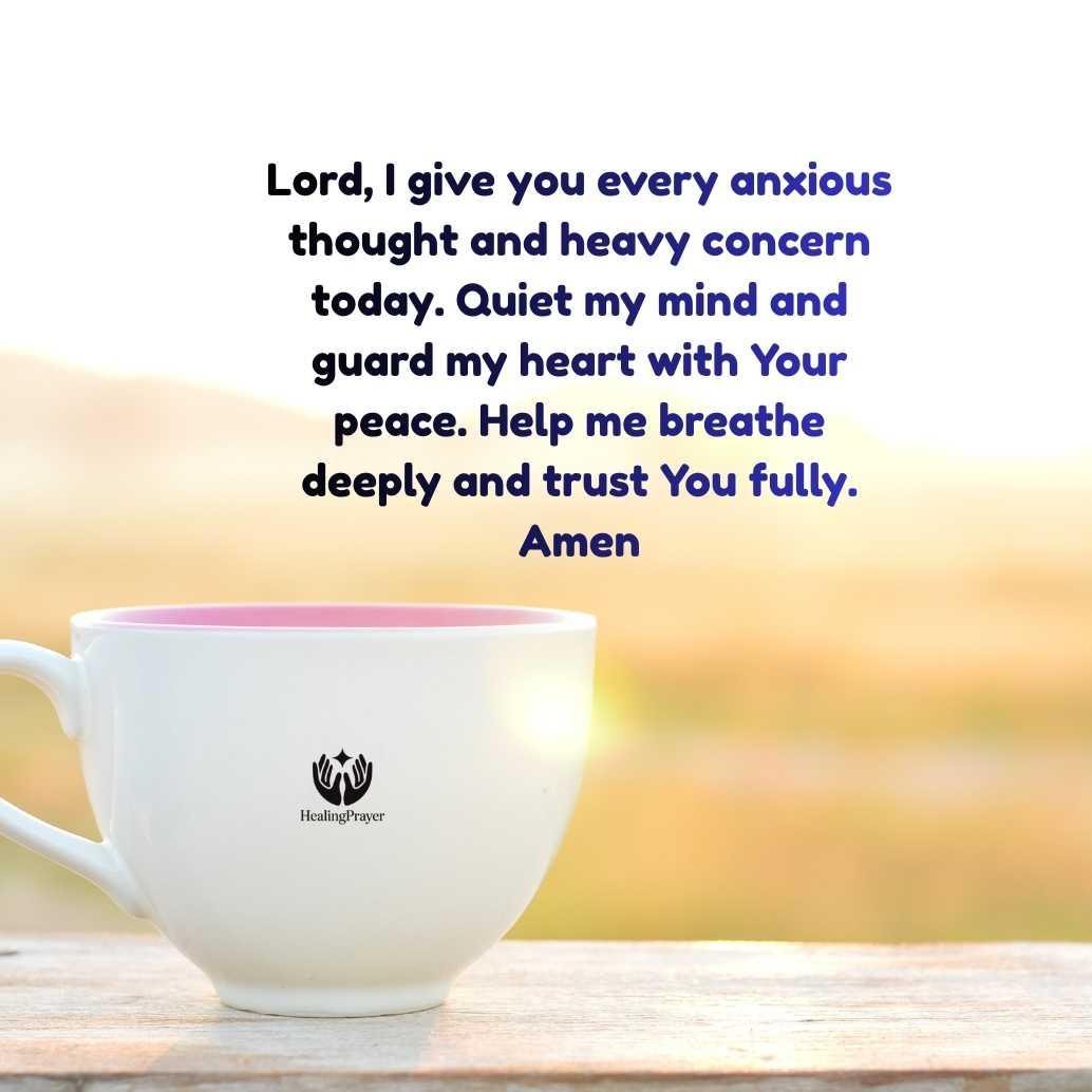 Tuesday Morning Prayer for Stress, Anxiety, and Overthinking