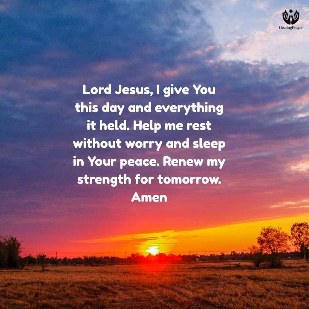 Tuesday Night Prayer to End the Day with Peace