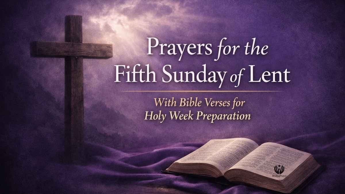 60+ Powerful Prayers for the Fifth Sunday of Lent 2026 with Bible Verses for Holy Week Preparation