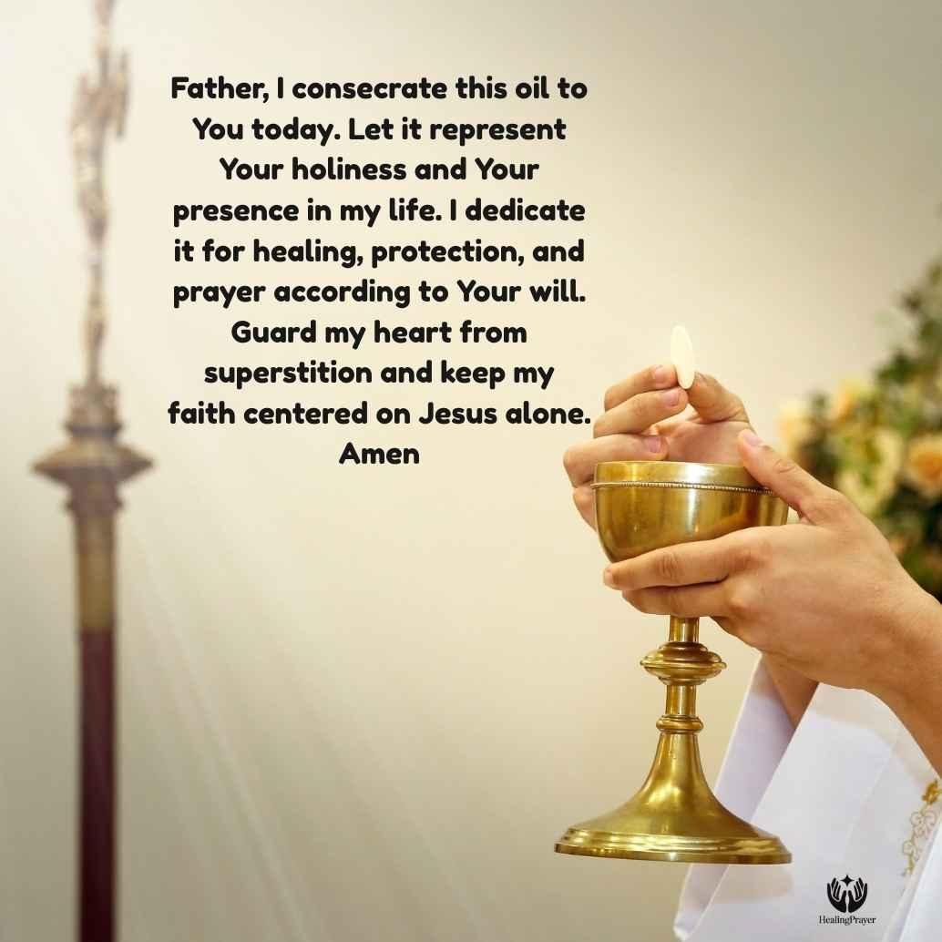 A Powerful Prayer to Consecrate Your Oil