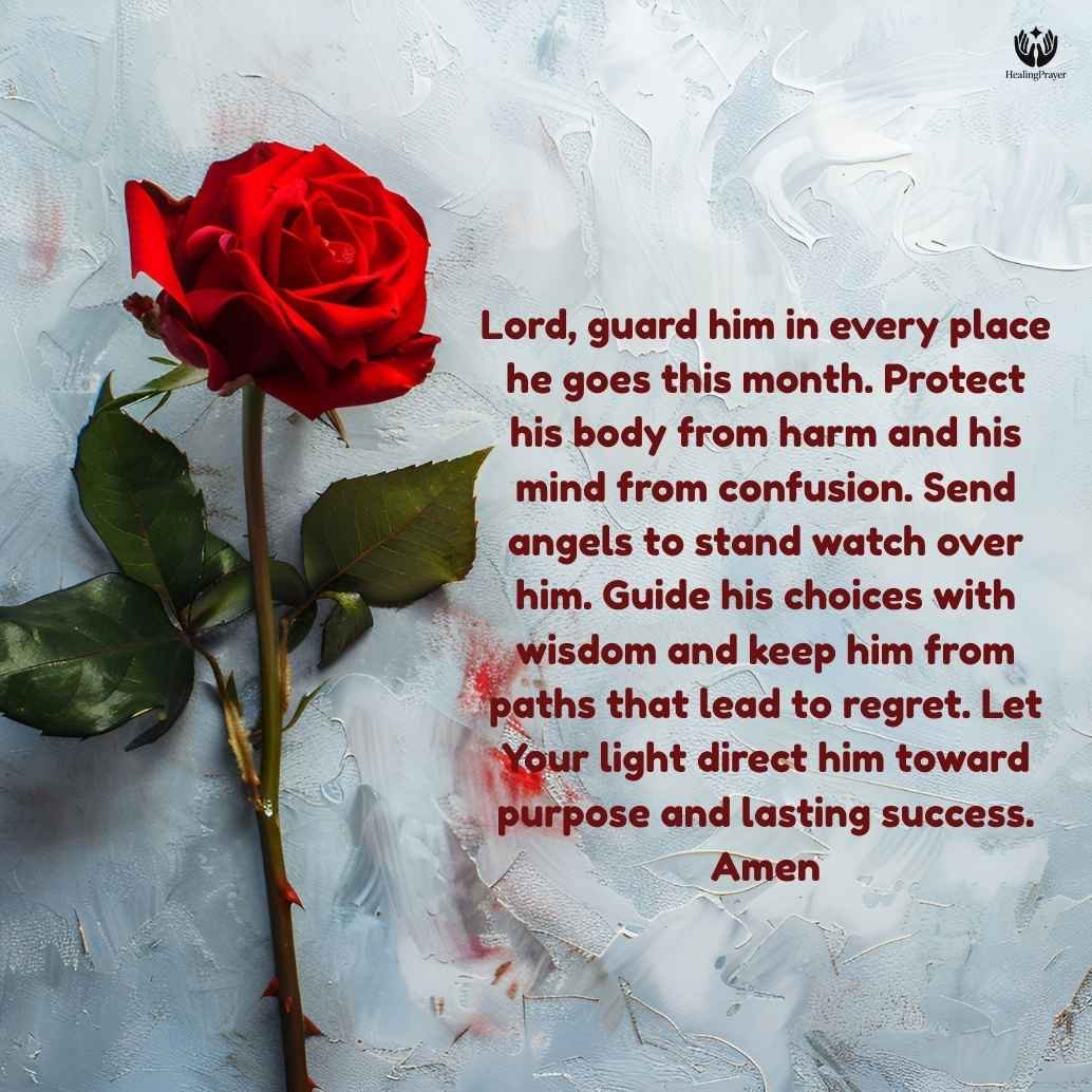 Happy New Month Prayer to My Boyfriend for Protection and Guidance