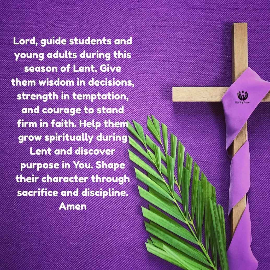 Lent Prayers for Students and Young Adults